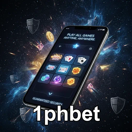 Mobile user enjoying casino games on 1phbet app